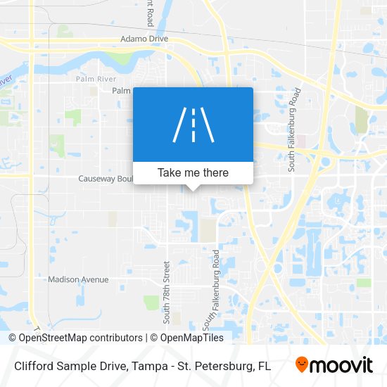 Clifford Sample Drive map