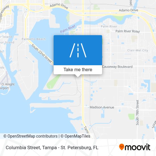 Columbia Street map
