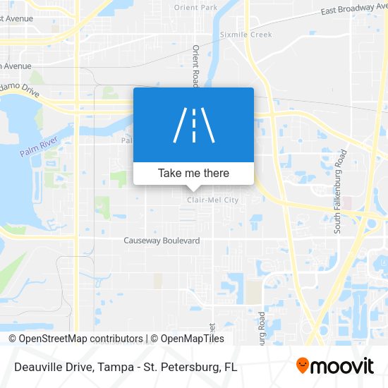 Deauville Drive map