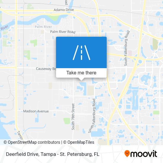 Deerfield Drive map