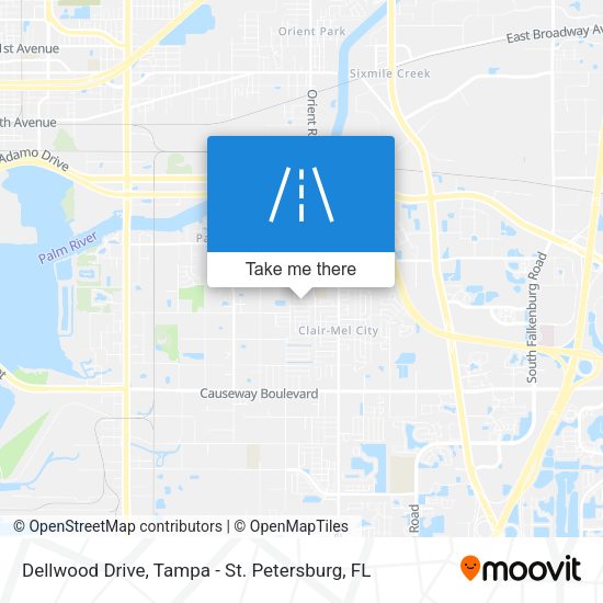 Dellwood Drive map