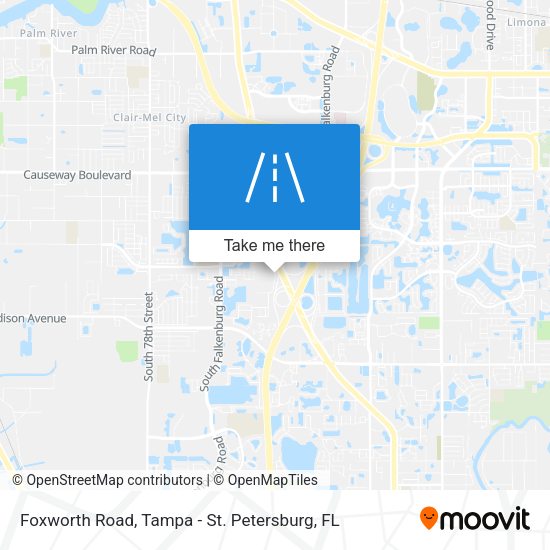 Foxworth Road map