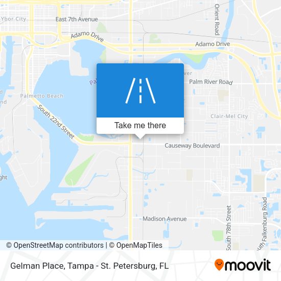 Gelman Place map