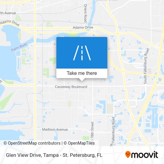 Glen View Drive map