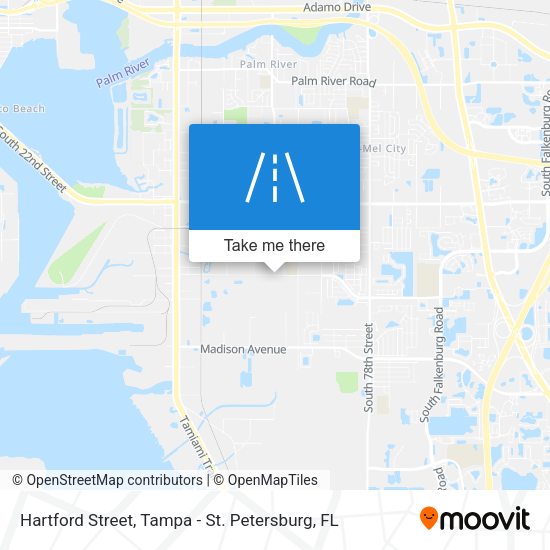Hartford Street map