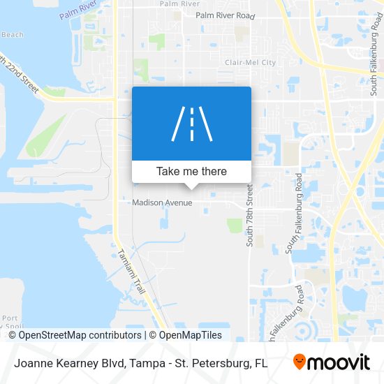Mapa de Joanne Kearney Blvd