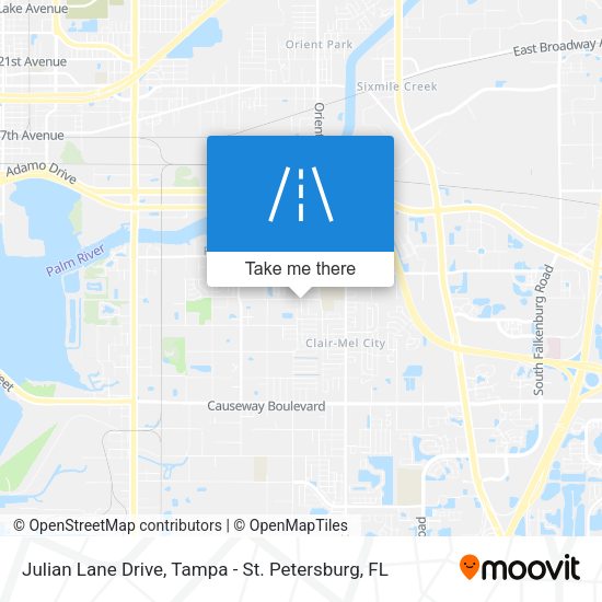 Julian Lane Drive map