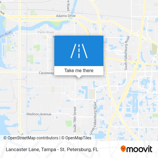 Mapa de Lancaster Lane