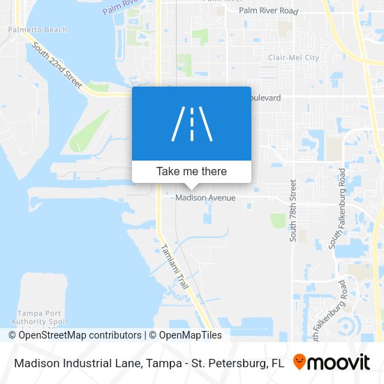 Madison Industrial Lane map