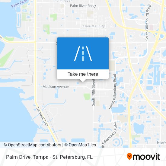 Palm Drive map