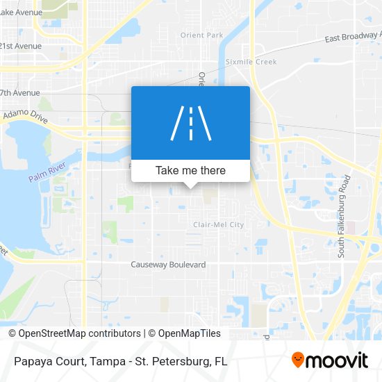 Mapa de Papaya Court