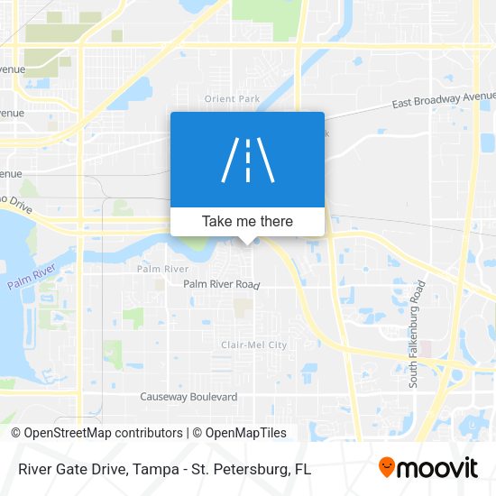 River Gate Drive map