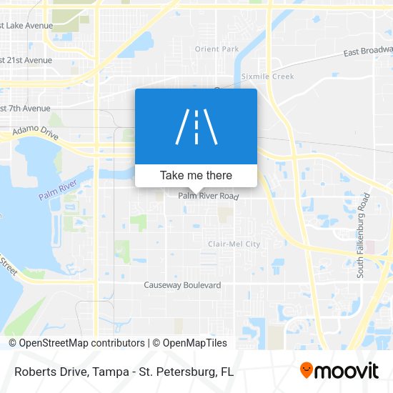 Roberts Drive map