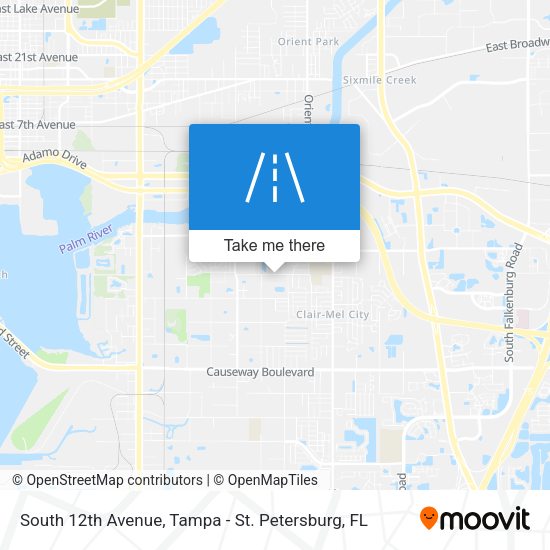 Mapa de South 12th Avenue