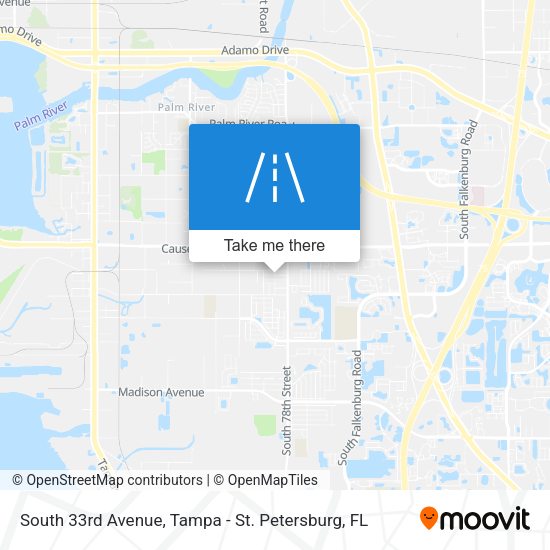 South 33rd Avenue map