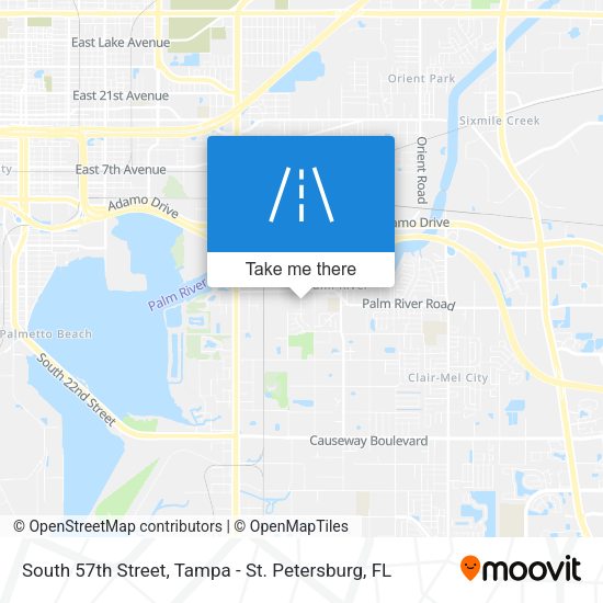Mapa de South 57th Street