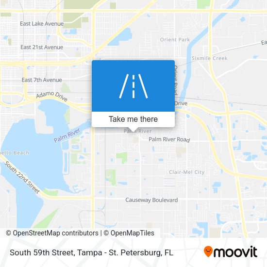 South 59th Street map