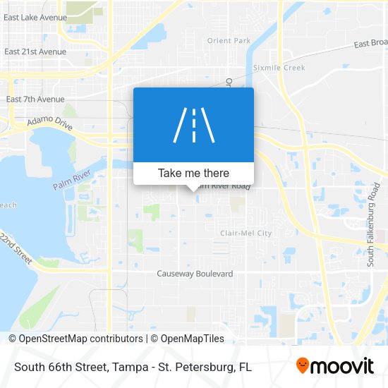 South 66th Street map