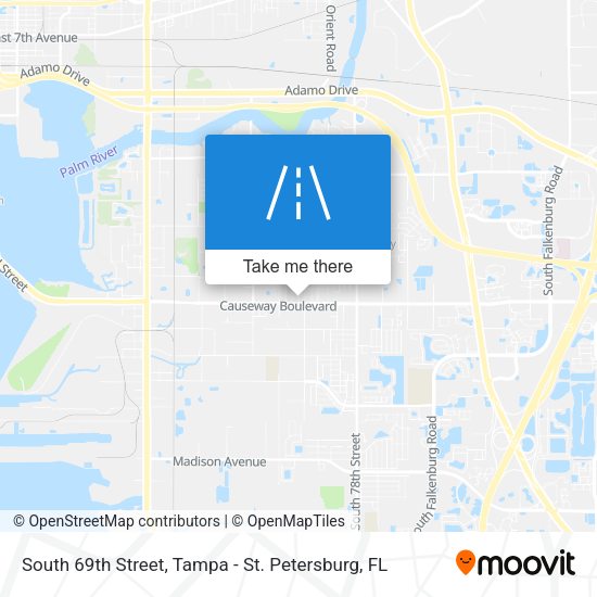 Mapa de South 69th Street