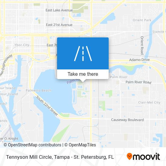Tennyson Mill Circle map