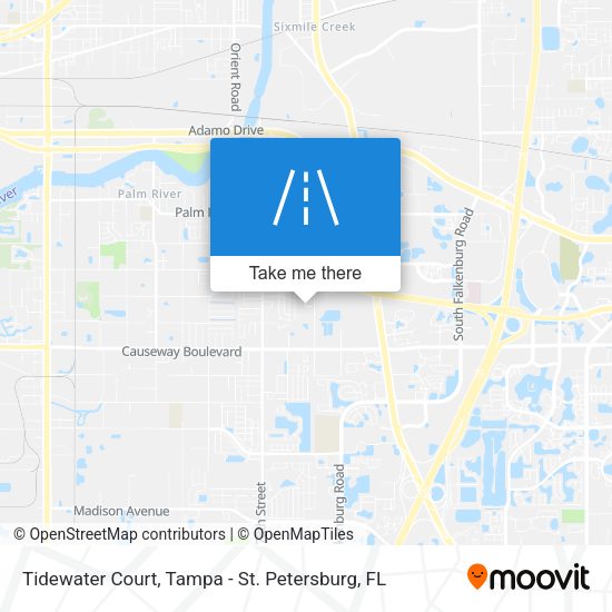 Tidewater Court map