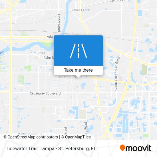 Mapa de Tidewater Trail