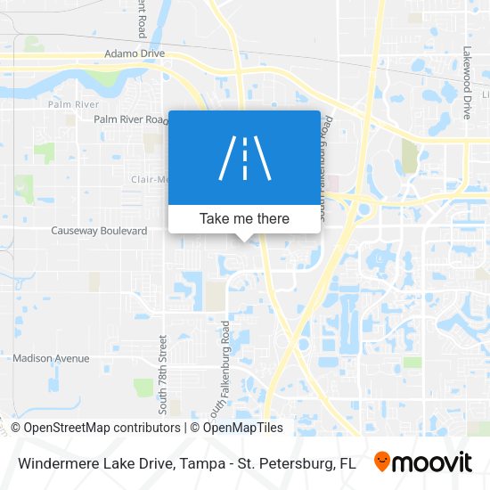 Windermere Lake Drive map