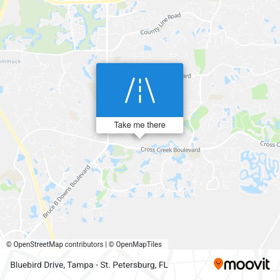 Mapa de Bluebird Drive