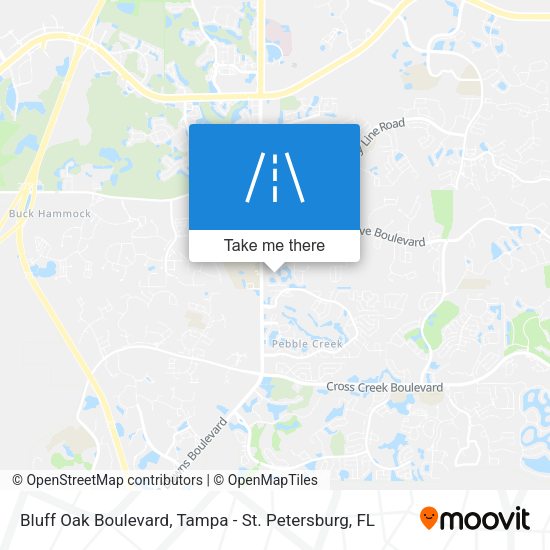 Bluff Oak Boulevard map