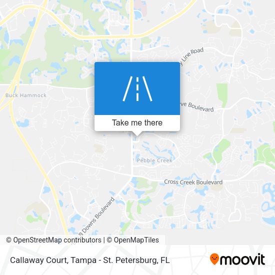 Callaway Court map
