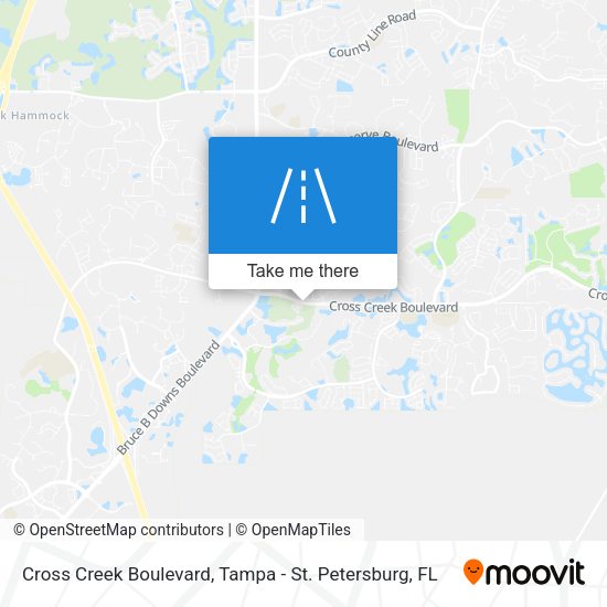 Cross Creek Boulevard map