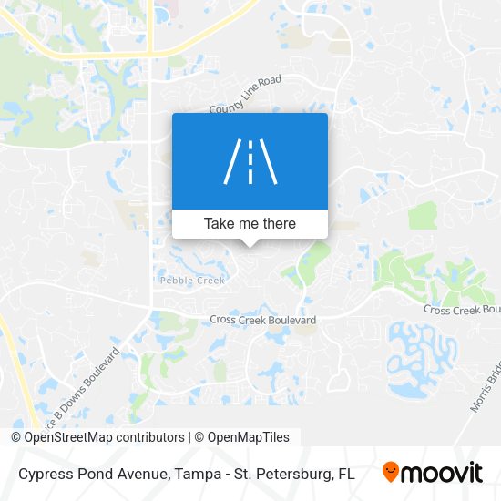 Cypress Pond Avenue map