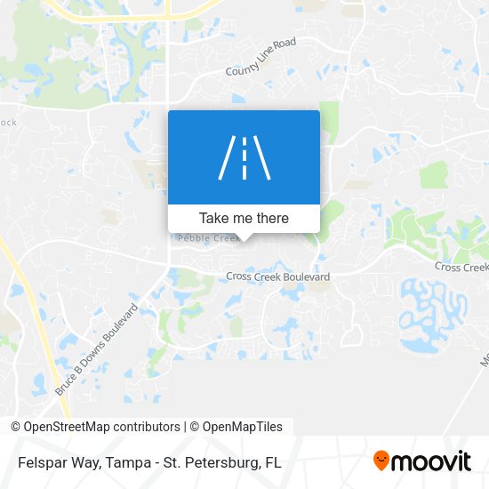 Felspar Way map