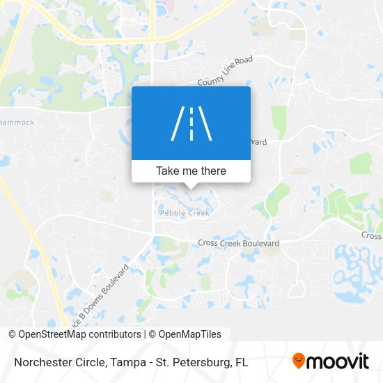 Norchester Circle map