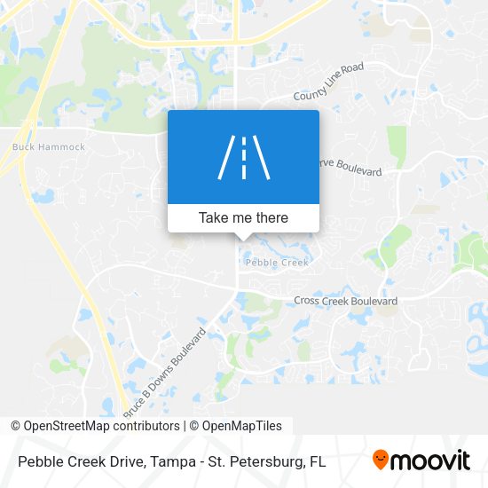 Mapa de Pebble Creek Drive