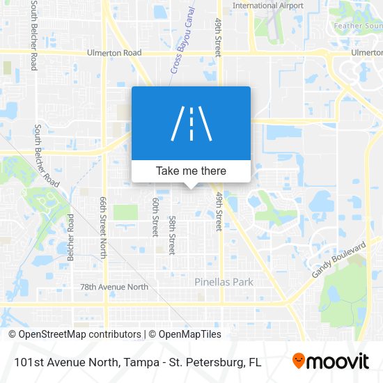 101st Avenue North map