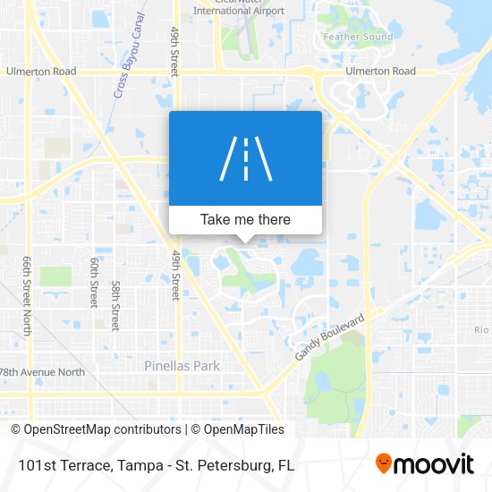 101st Terrace map