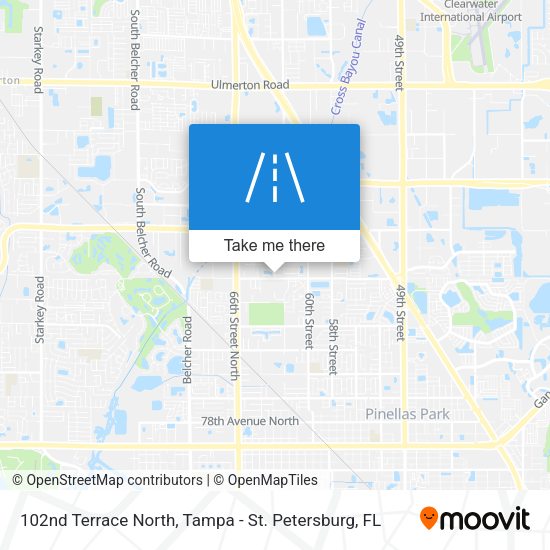 102nd Terrace North map