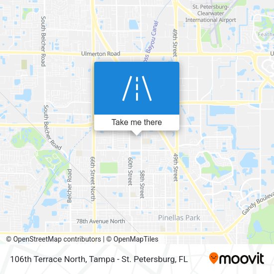 106th Terrace North map