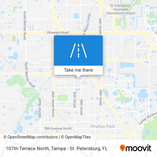 107th Terrace North map