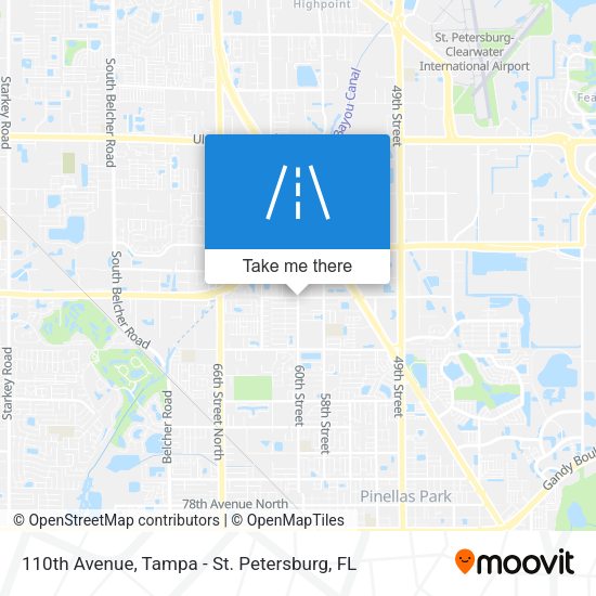 110th Avenue map