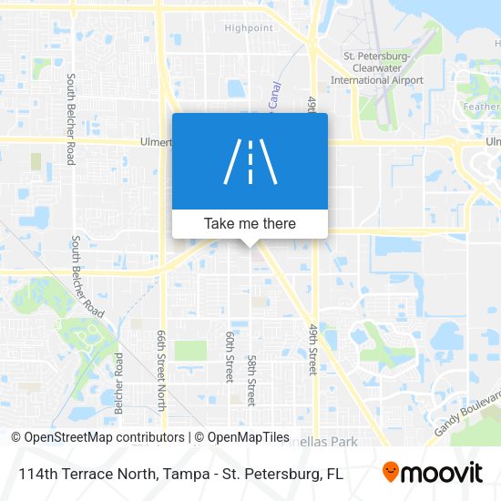 114th Terrace North map