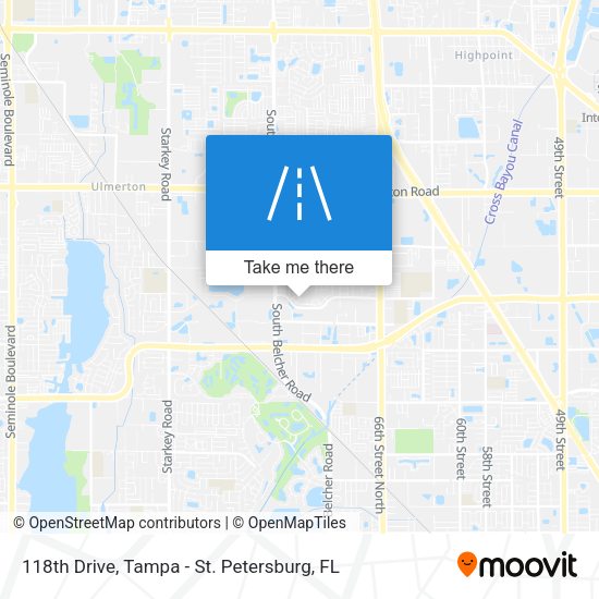 Mapa de 118th Drive
