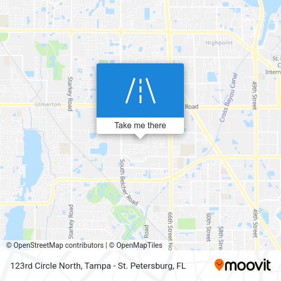 123rd Circle North map