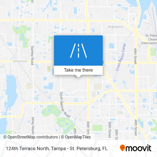 124th Terrace North map