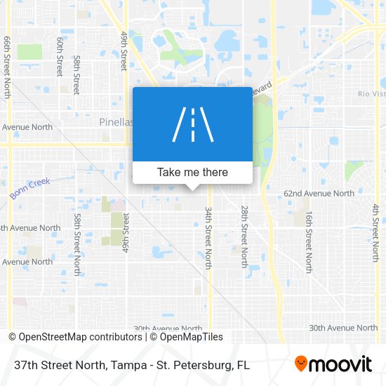 Mapa de 37th Street North