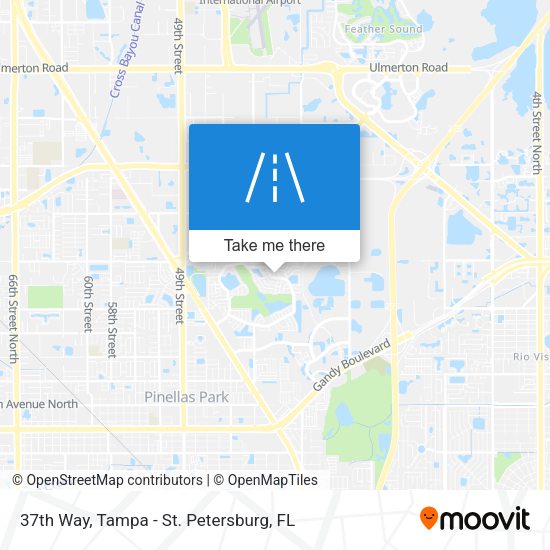 37th Way map