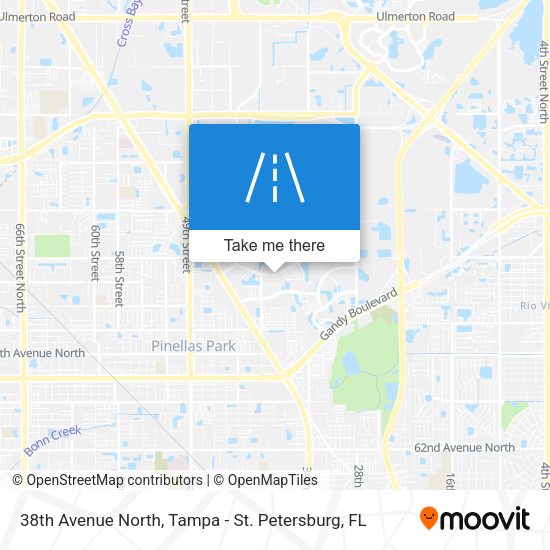 Mapa de 38th Avenue North