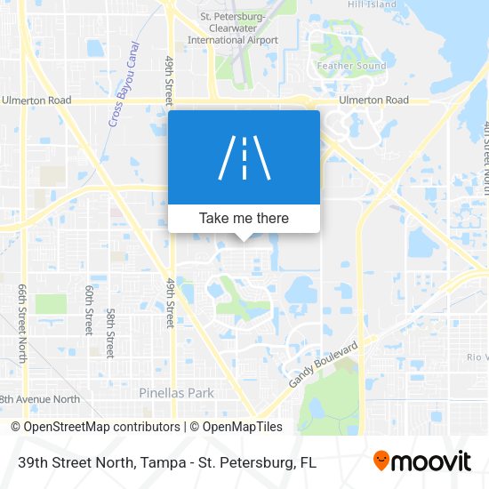 39th Street North map