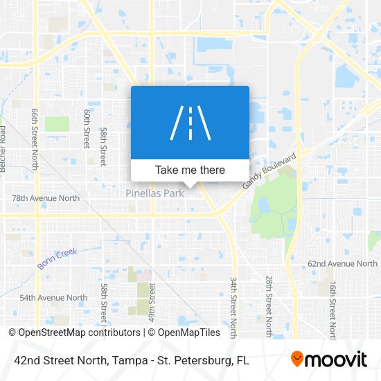 42nd Street North map